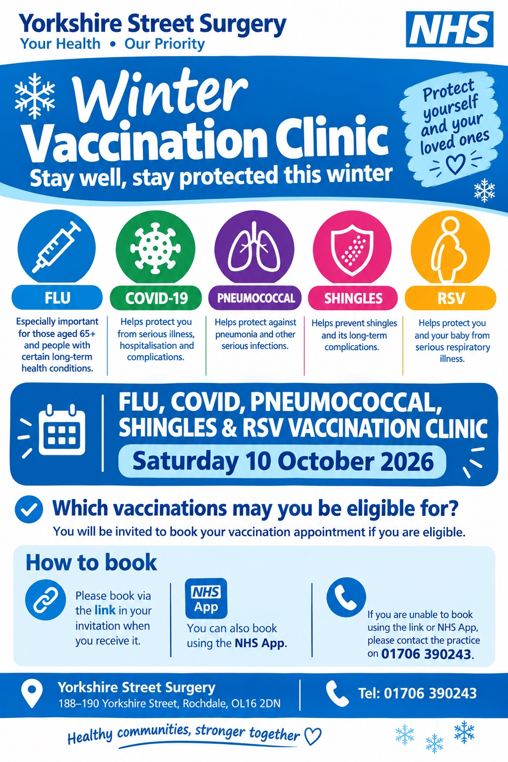 💉 SATURDAY WINTER VACCINATION CLINIC
